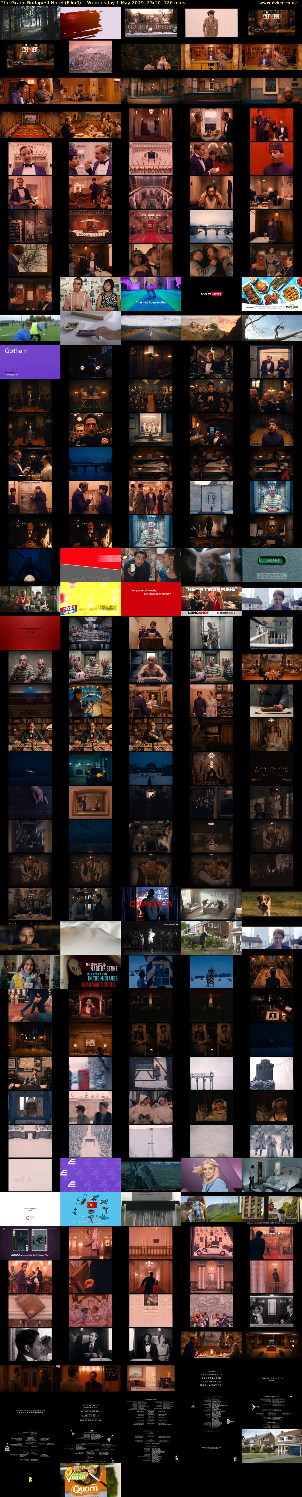 The Grand Budapest Hotel (Film4) Wednesday 1 May 2019 23:10 - 01:10