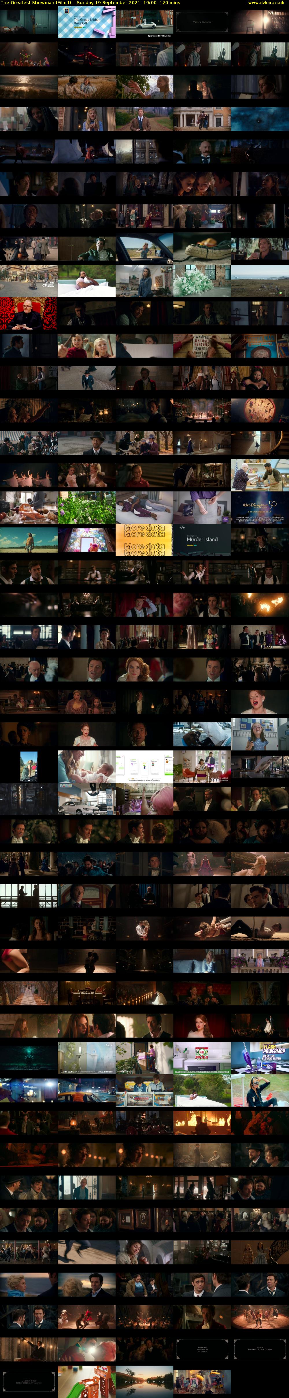 The Greatest Showman (Film4) Sunday 19 September 2021 19:00 - 21:00