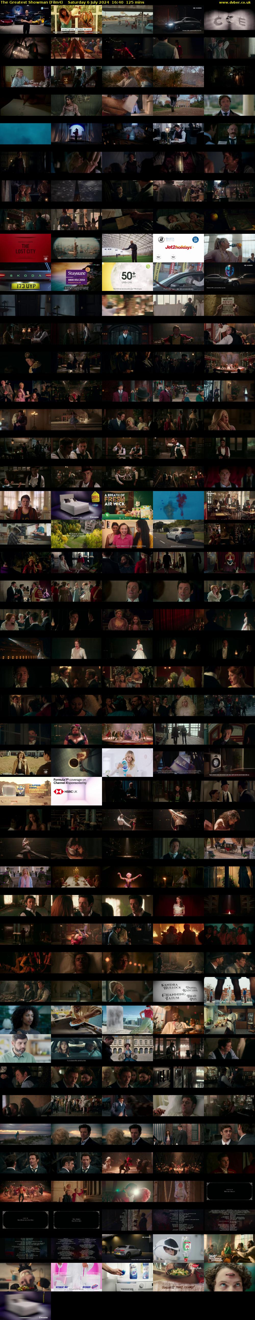 The Greatest Showman (Film4) Saturday 6 July 2024 16:40 - 18:45
