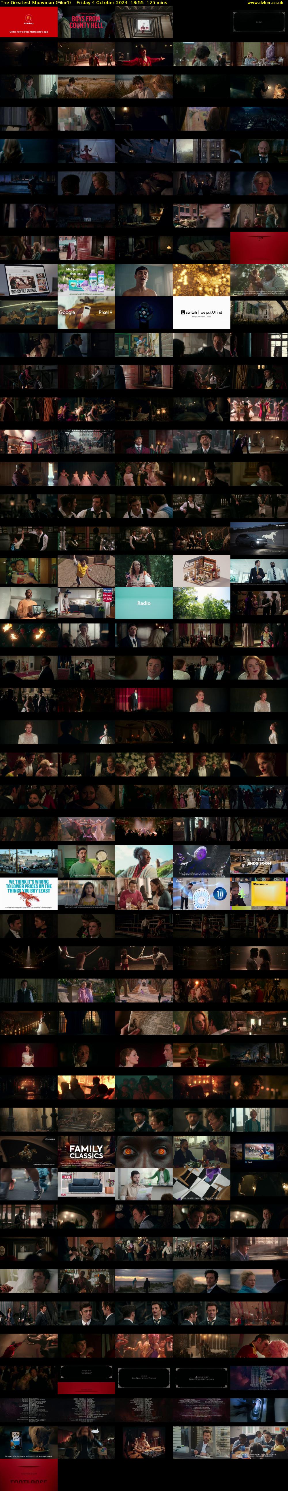 The Greatest Showman (Film4) Friday 4 October 2024 18:55 - 21:00