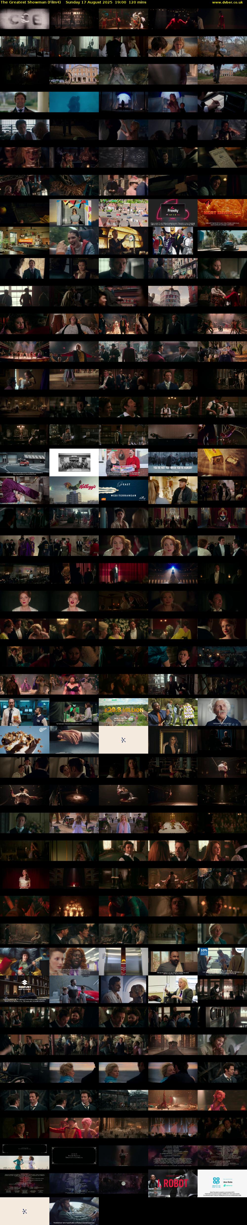 The Greatest Showman (Film4) Sunday 17 August 2025 19:00 - 21:00