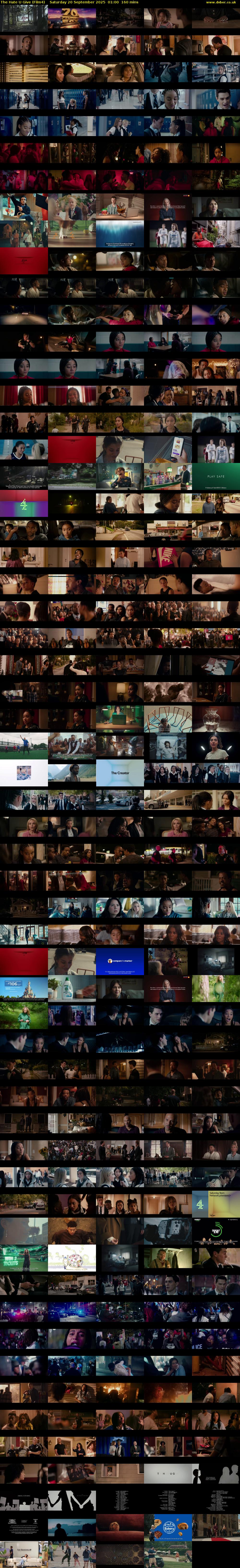 The Hate U Give (Film4) Saturday 20 September 2025 01:00 - 03:40