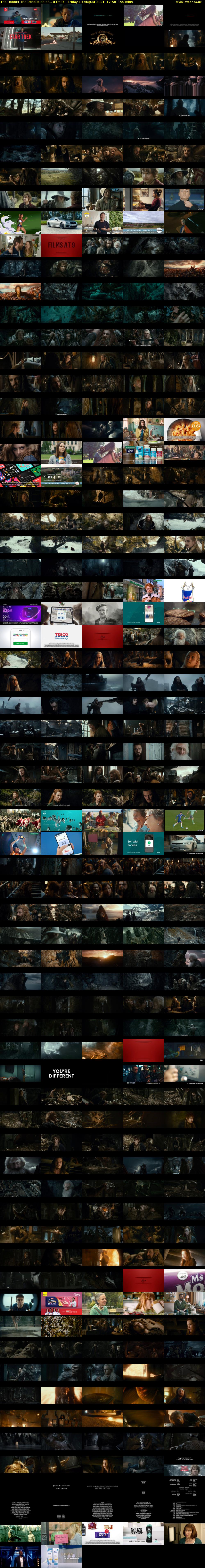 The Hobbit: The Desolation of... (Film4) Friday 13 August 2021 17:50 - 21:00