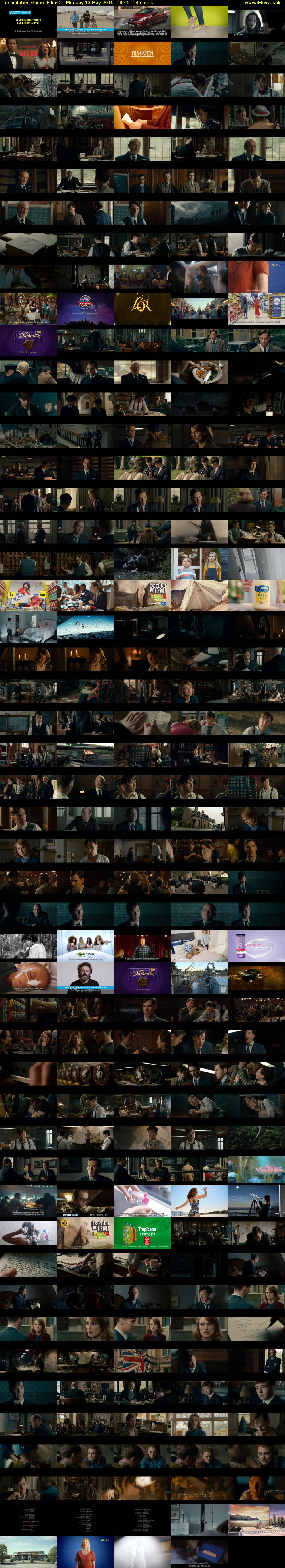 The Imitation Game (Film4) Monday 13 May 2019 18:45 - 21:00