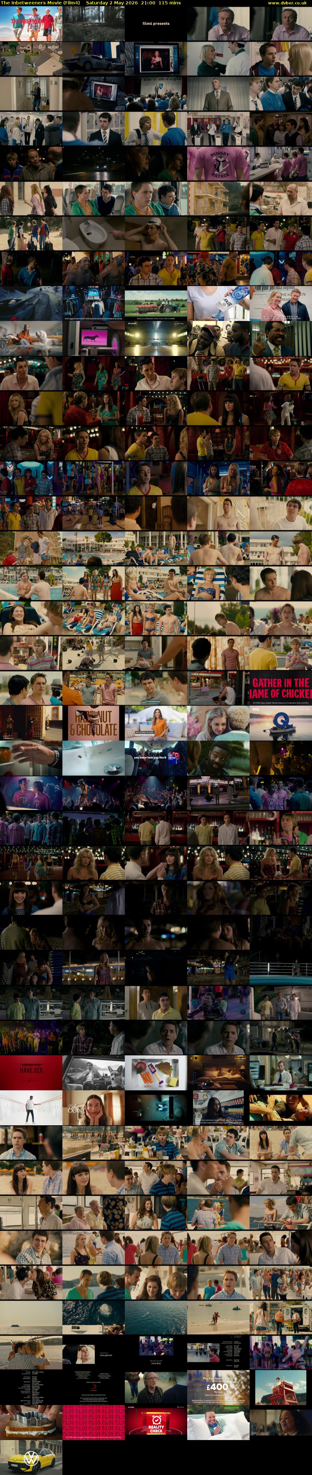 The Inbetweeners Movie (Film4) Saturday 2 May 2026 21:00 - 22:55