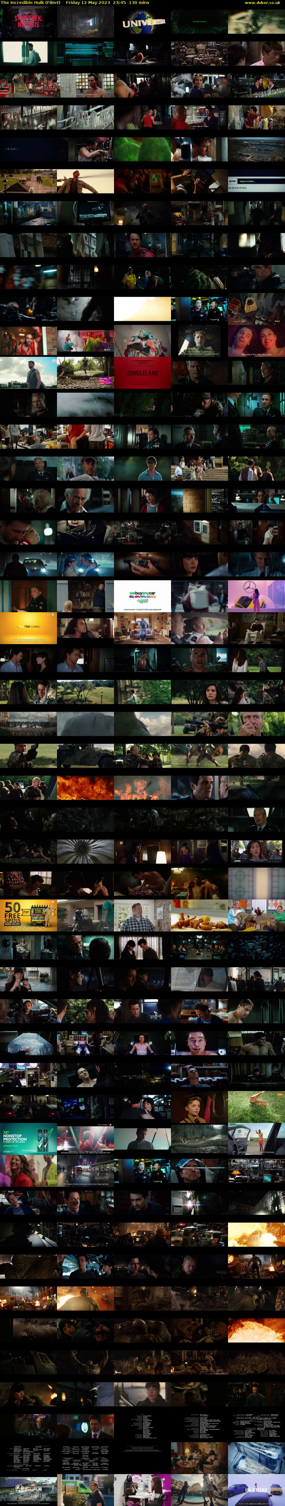 The Incredible Hulk (Film4) Friday 12 May 2023 23:45 - 01:55