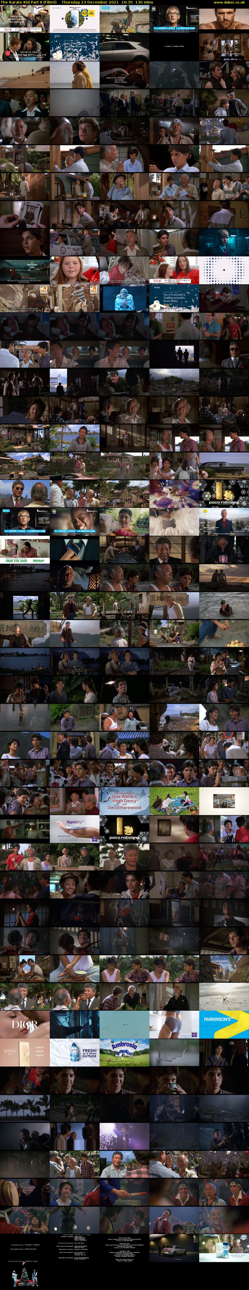 The Karate Kid Part II (Film4) Thursday 23 December 2021 16:35 - 18:45