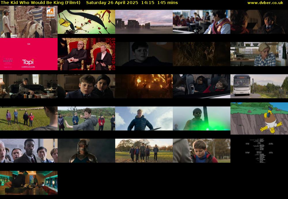 The Kid Who Would Be King (Film4) Saturday 26 April 2025 14:15 - 16:40