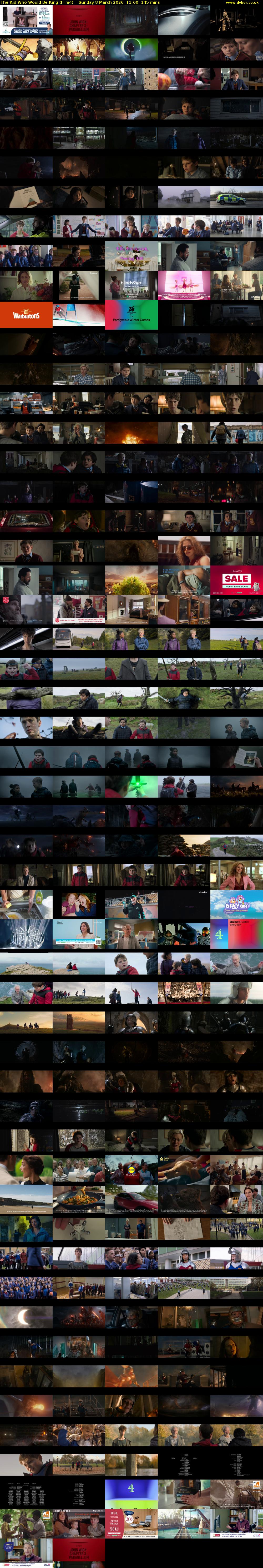 The Kid Who Would Be King (Film4) Sunday 8 March 2026 11:00 - 13:25