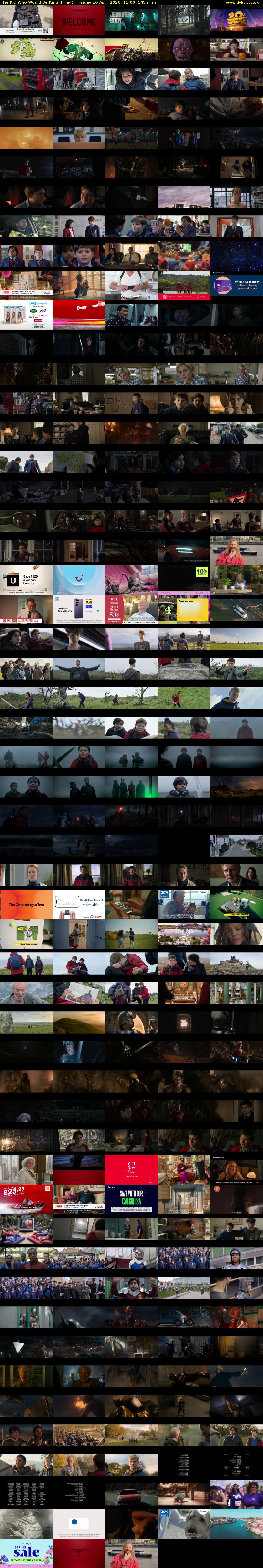 The Kid Who Would Be King (Film4) Friday 10 April 2026 11:00 - 13:25