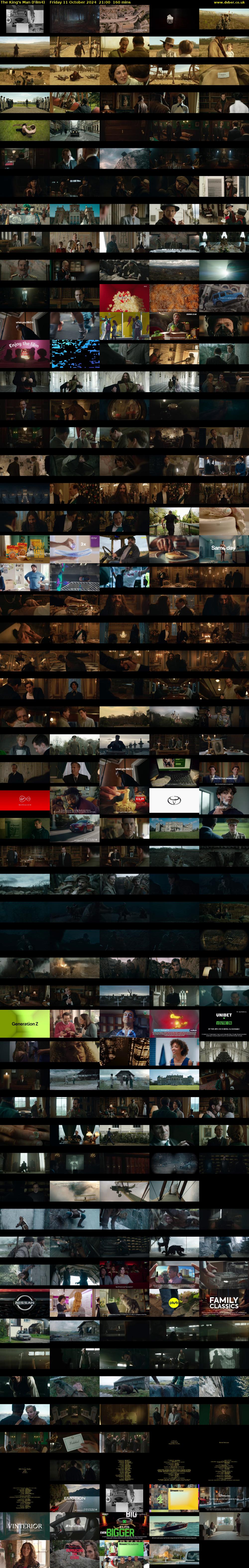 The King's Man (Film4) Friday 11 October 2024 21:00 - 23:40