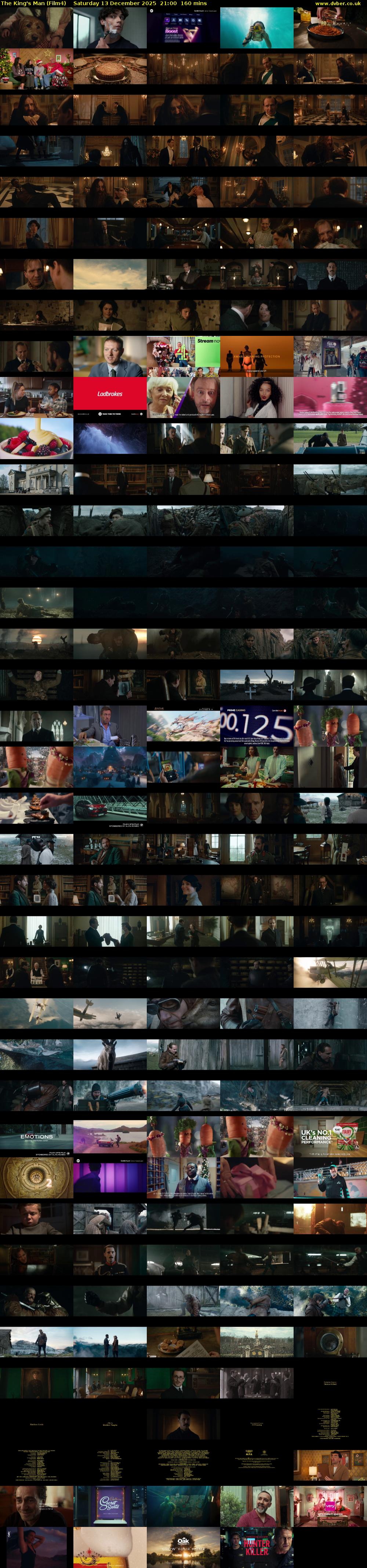 The King's Man (Film4) Saturday 13 December 2025 21:00 - 23:40