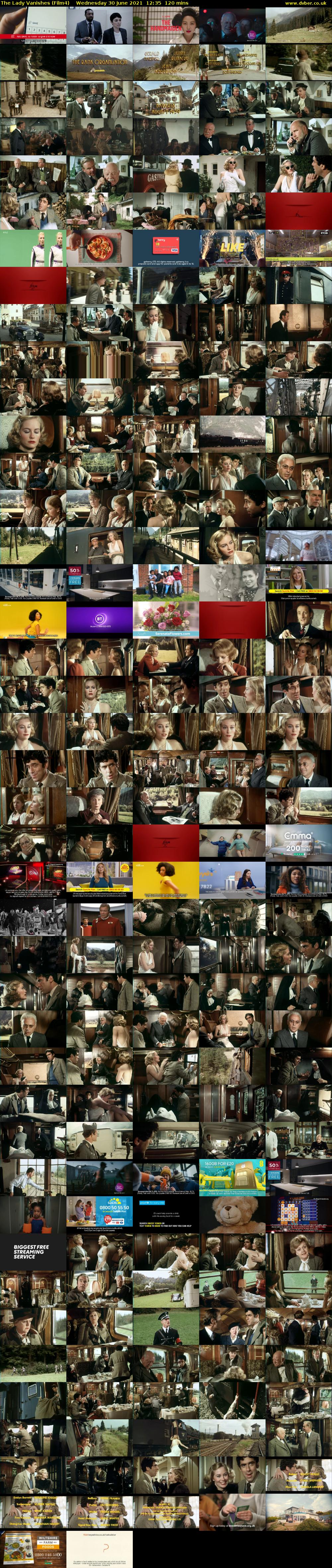 The Lady Vanishes (Film4) Wednesday 30 June 2021 12:35 - 14:35