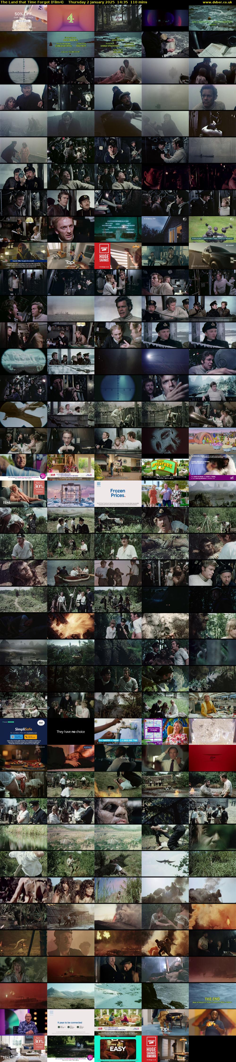 The Land that Time Forgot (Film4) Thursday 2 January 2025 14:35 - 16:25
