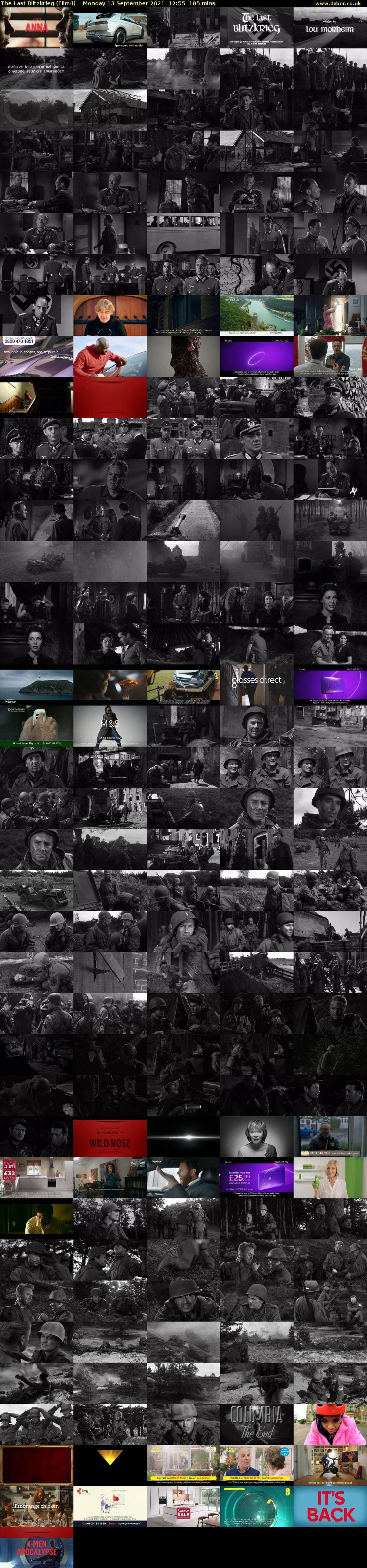 The Last Blitzkrieg (Film4) Monday 13 September 2021 12:55 - 14:40