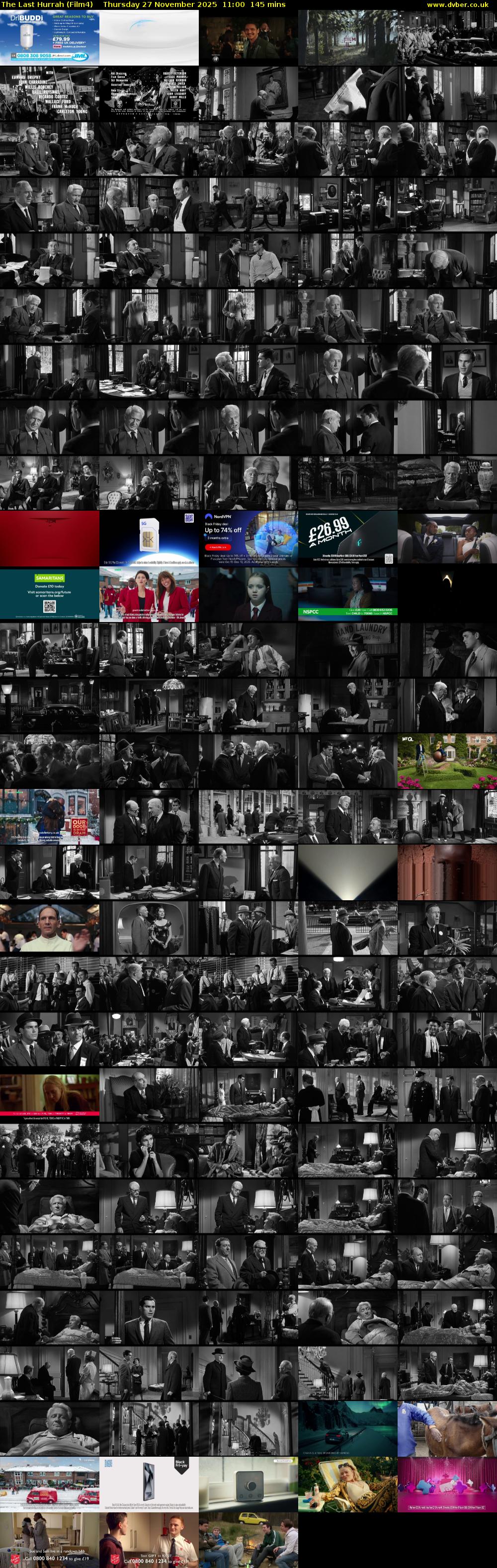 The Last Hurrah (Film4) Thursday 27 November 2025 11:00 - 13:25