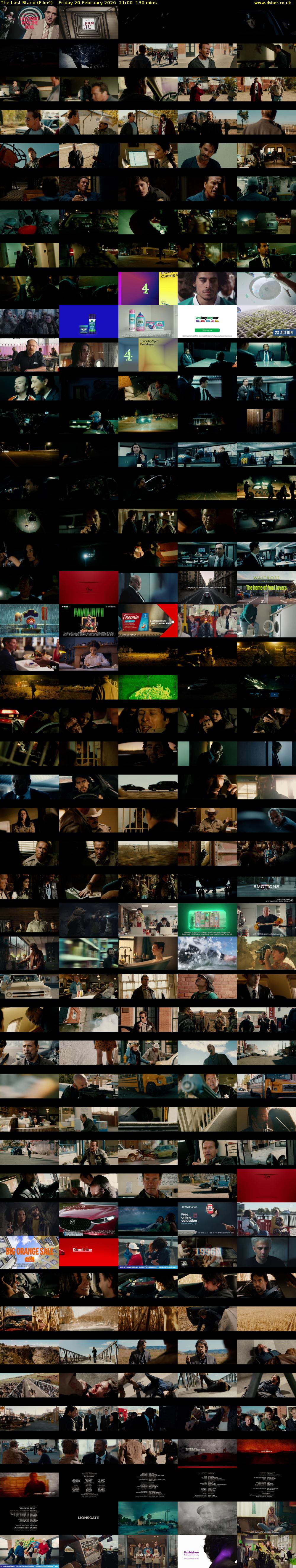 The Last Stand (Film4) Friday 20 February 2026 21:00 - 23:10