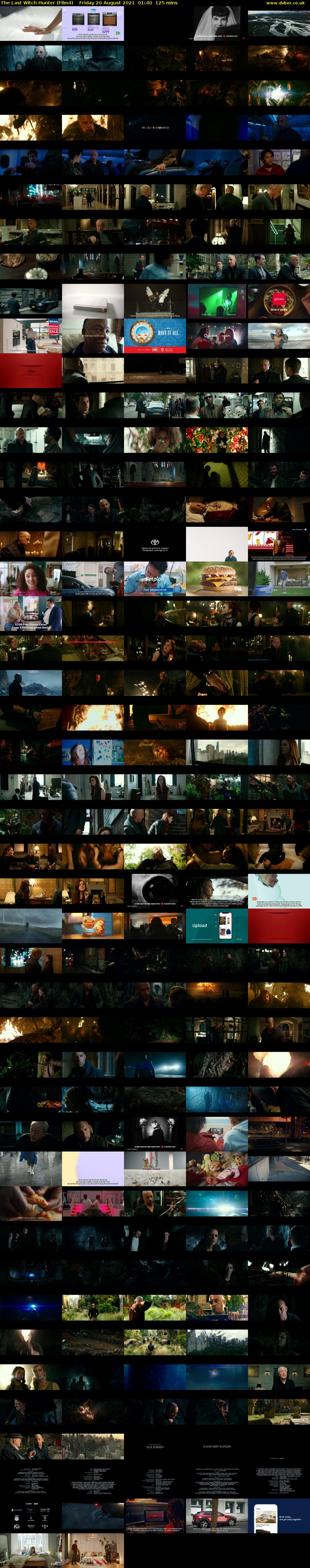 The Last Witch Hunter (Film4) Friday 20 August 2021 01:40 - 03:45