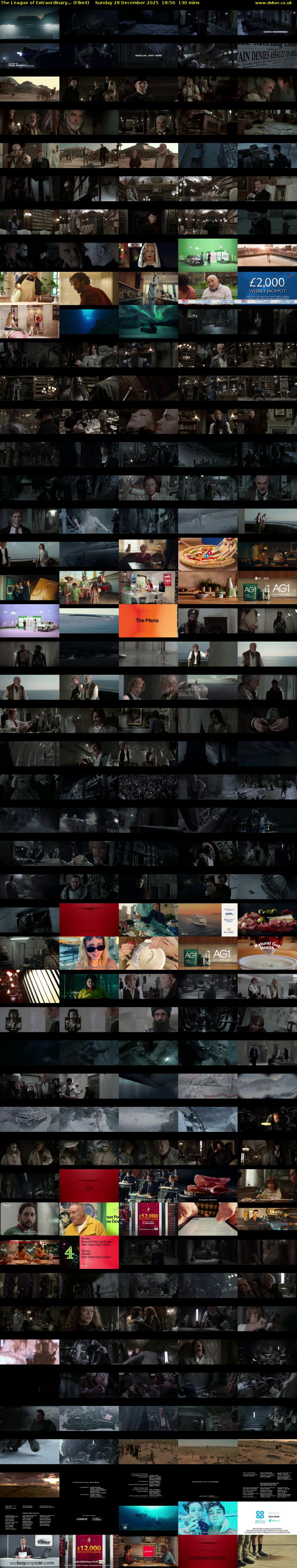 The League of Extraordinary... (Film4) Sunday 28 December 2025 18:50 - 21:00