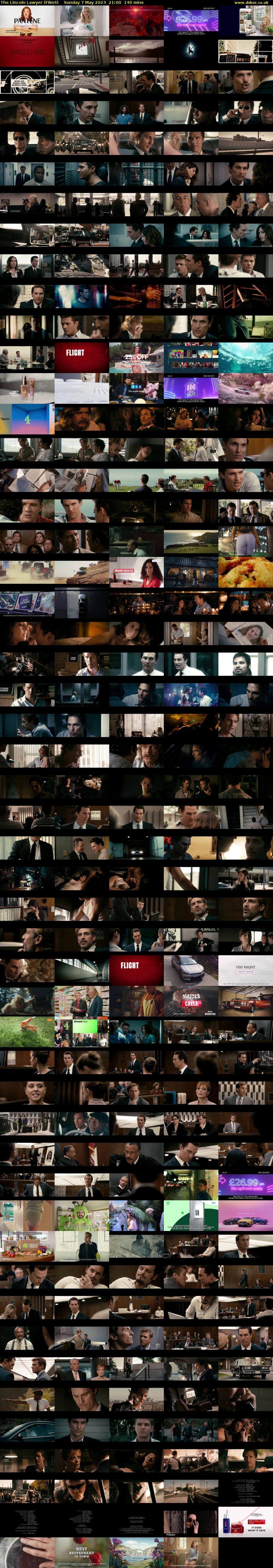 The Lincoln Lawyer (Film4) Sunday 7 May 2023 21:00 - 23:20