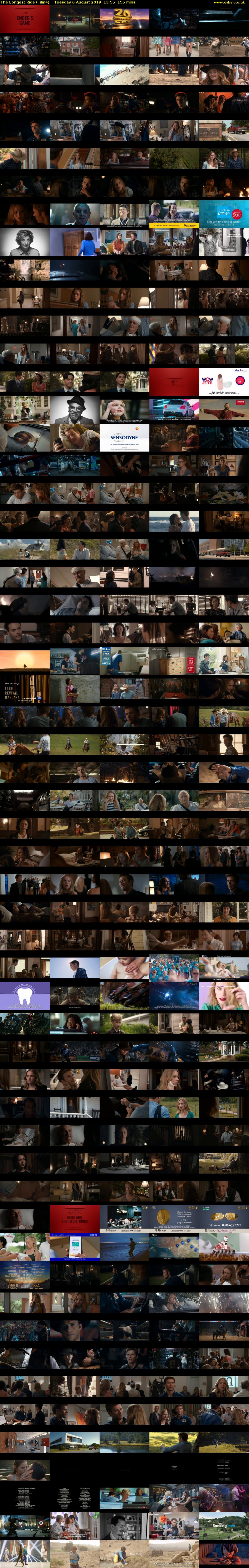 The Longest Ride (Film4) Tuesday 6 August 2019 13:55 - 16:30