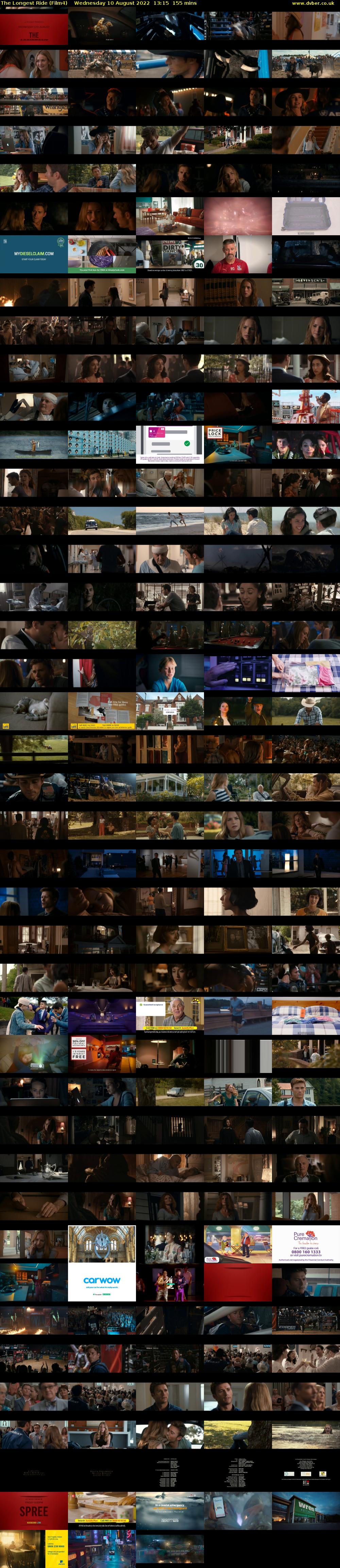 The Longest Ride (Film4) Wednesday 10 August 2022 13:15 - 15:50