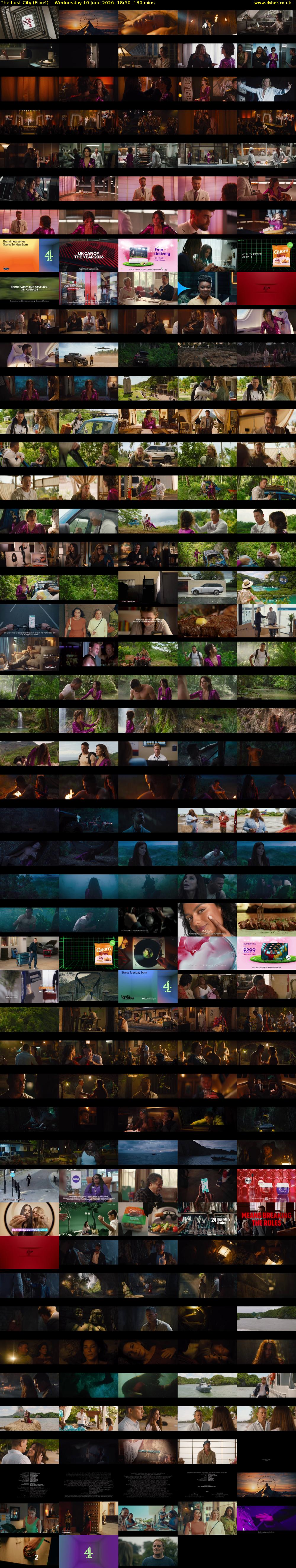 The Lost City (Film4) Wednesday 10 June 2026 18:50 - 21:00
