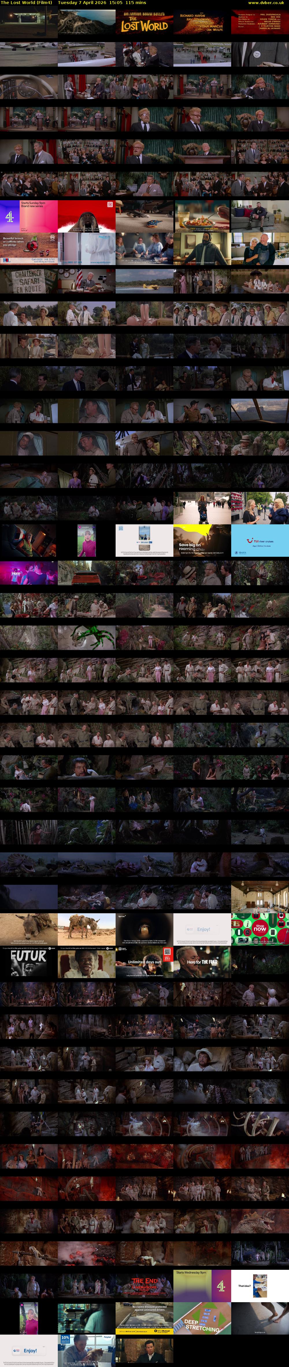 The Lost World (Film4) Tuesday 7 April 2026 15:05 - 17:00