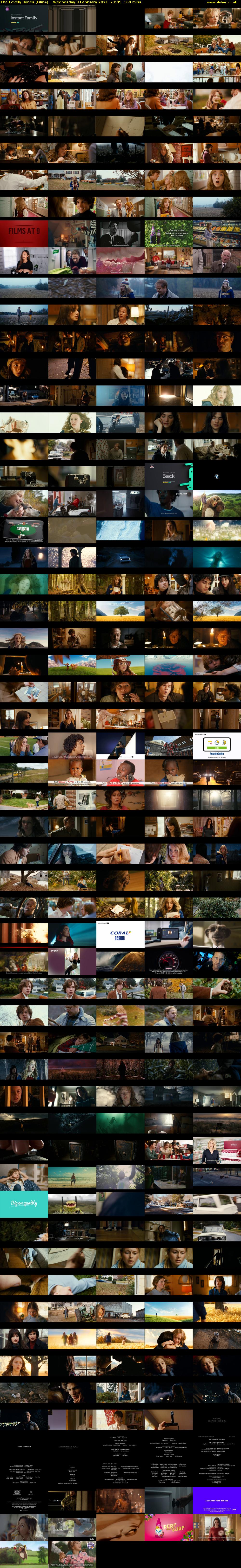 The Lovely Bones (Film4) Wednesday 3 February 2021 23:05 - 01:45