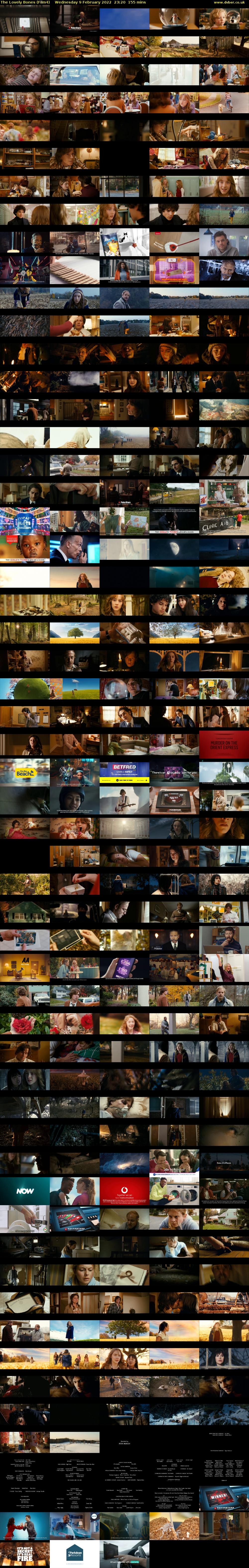The Lovely Bones (Film4) Wednesday 9 February 2022 23:20 - 01:55