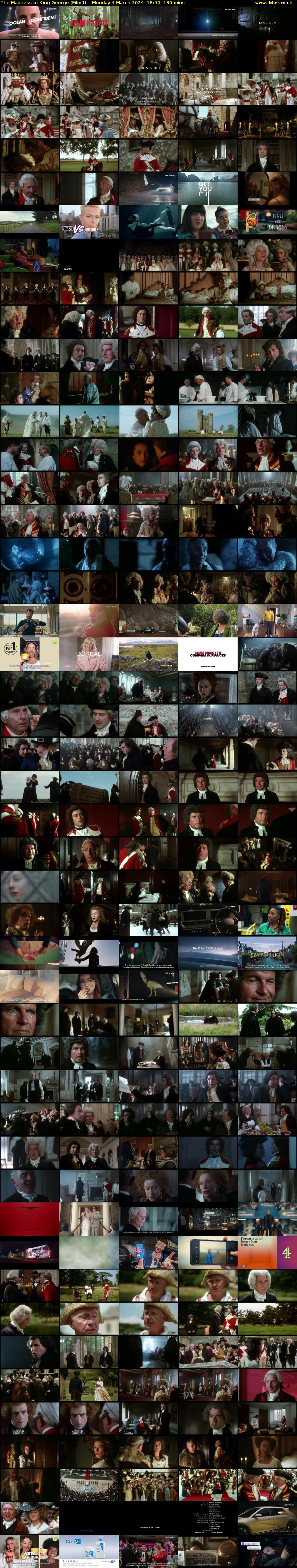 The Madness of King George (Film4) Monday 4 March 2024 18:50 - 21:00