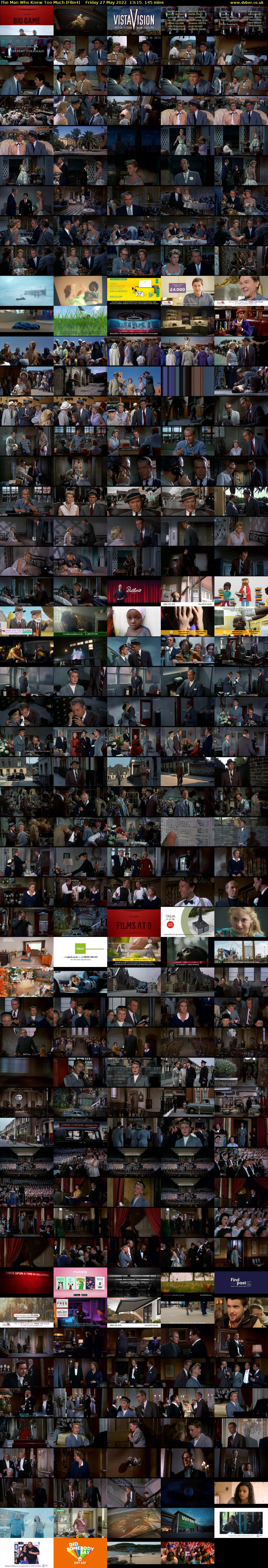The Man Who Knew Too Much (Film4) Friday 27 May 2022 13:15 - 15:40
