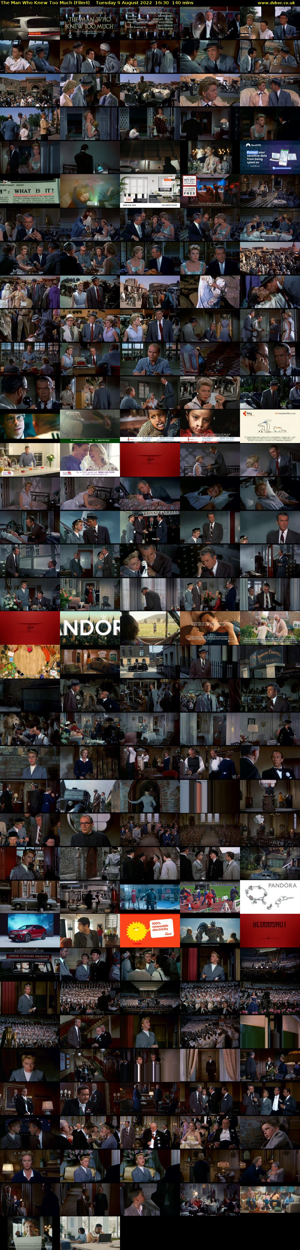The Man Who Knew Too Much (Film4) Tuesday 9 August 2022 16:30 - 18:50