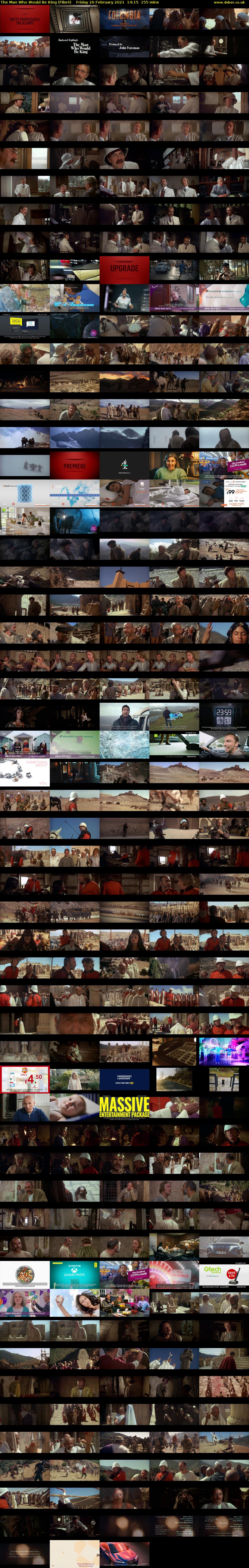 The Man Who Would Be King (Film4) Friday 26 February 2021 14:15 - 16:50