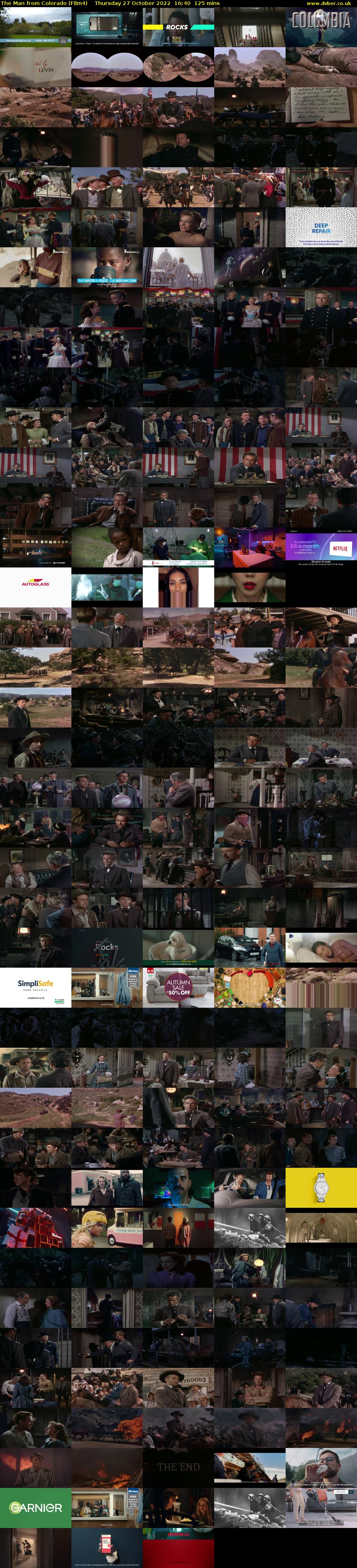 The Man from Colorado (Film4) Thursday 27 October 2022 16:40 - 18:45
