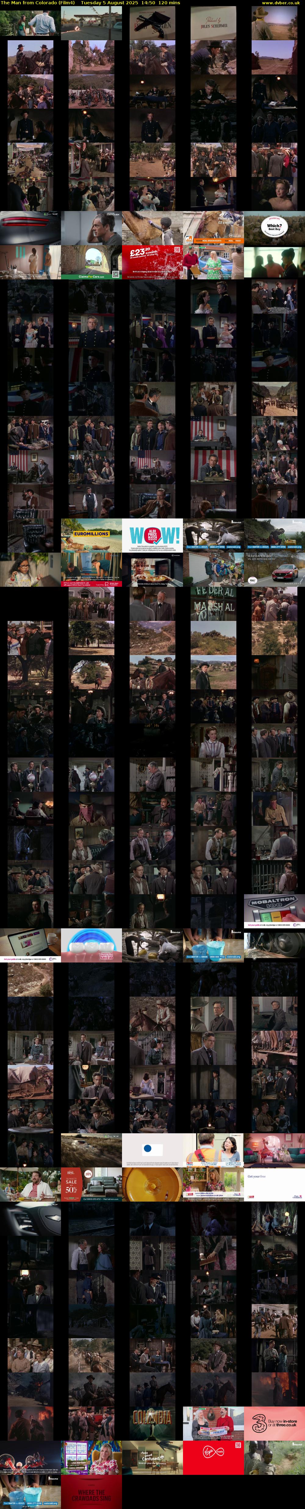 The Man from Colorado (Film4) Tuesday 5 August 2025 14:50 - 16:50