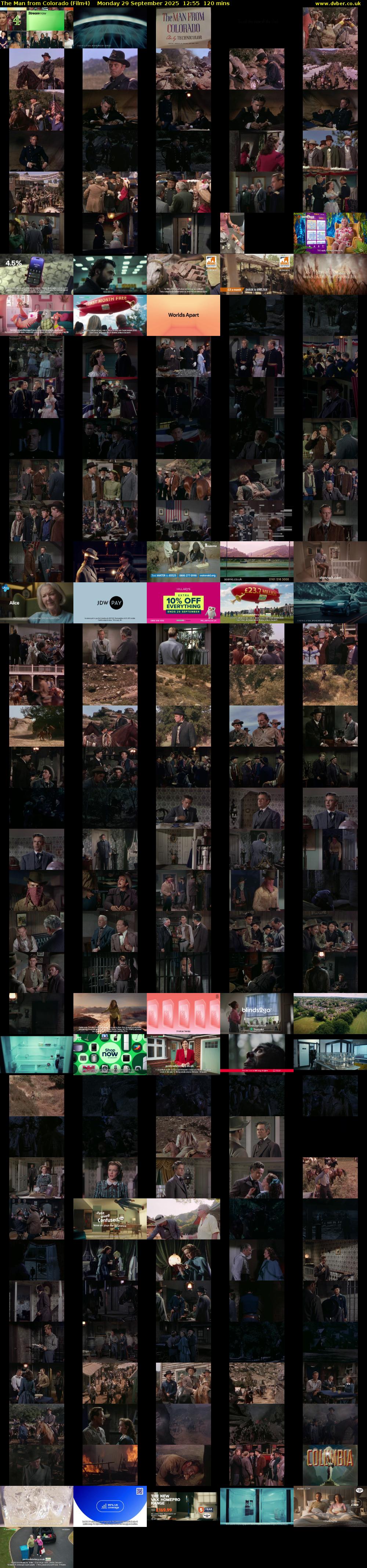 The Man from Colorado (Film4) Monday 29 September 2025 12:55 - 14:55