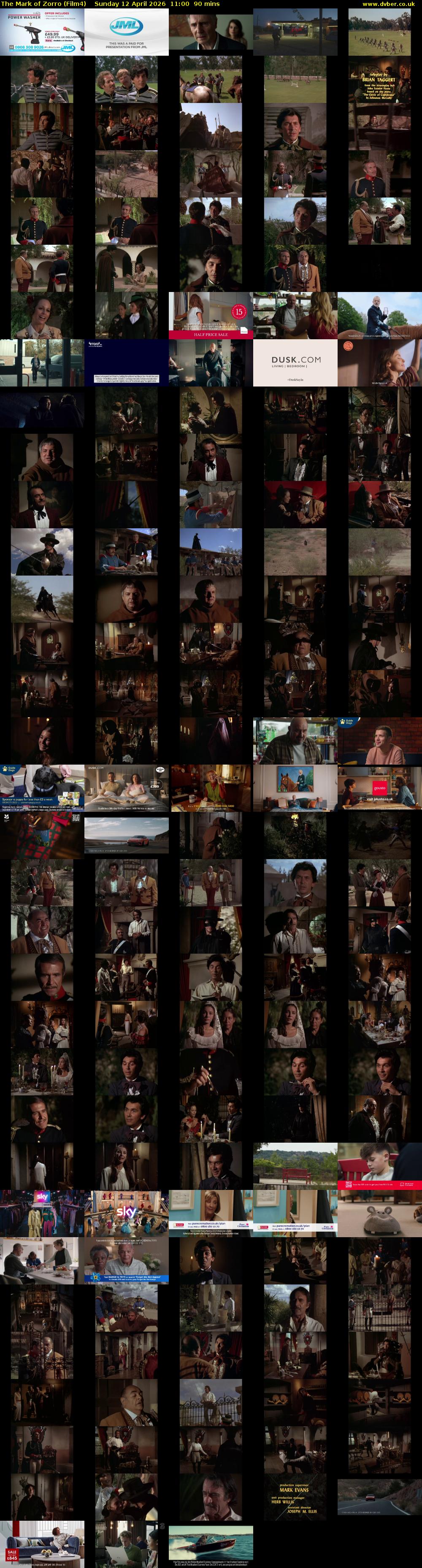 The Mark of Zorro (Film4) Sunday 12 April 2026 11:00 - 12:30