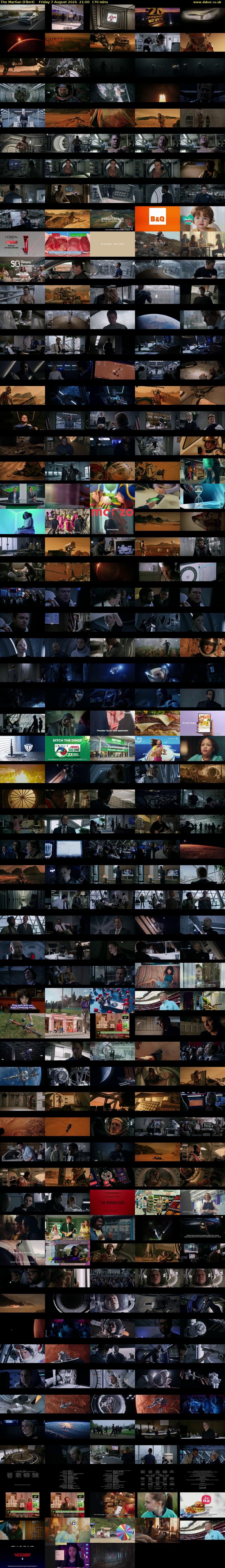 The Martian (Film4) Friday 7 August 2026 21:00 - 23:50