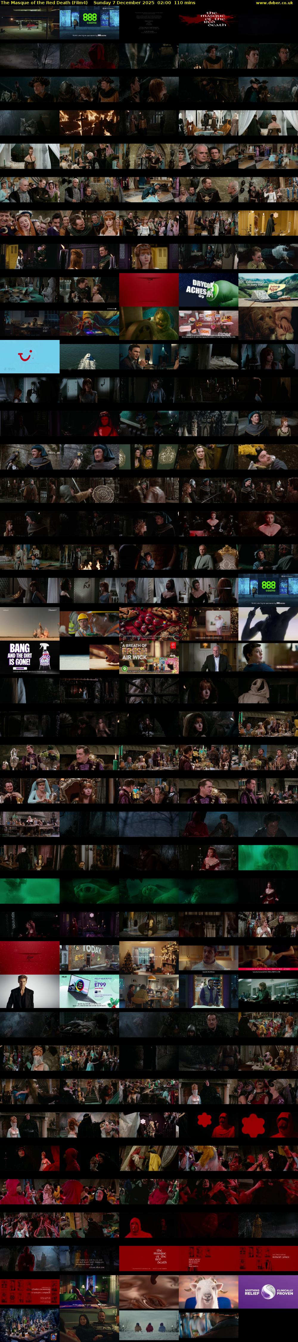 The Masque of the Red Death (Film4) Sunday 7 December 2025 02:00 - 03:50