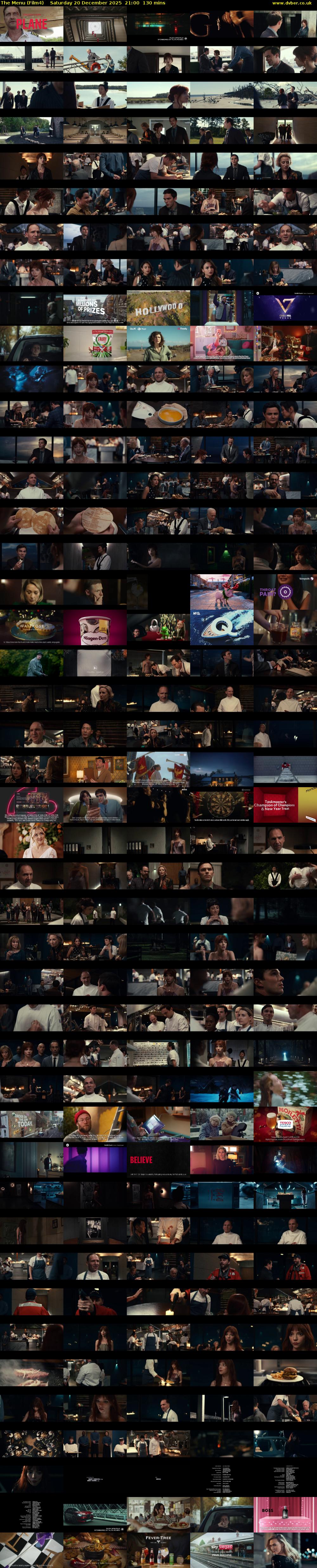 The Menu (Film4) Saturday 20 December 2025 21:00 - 23:10