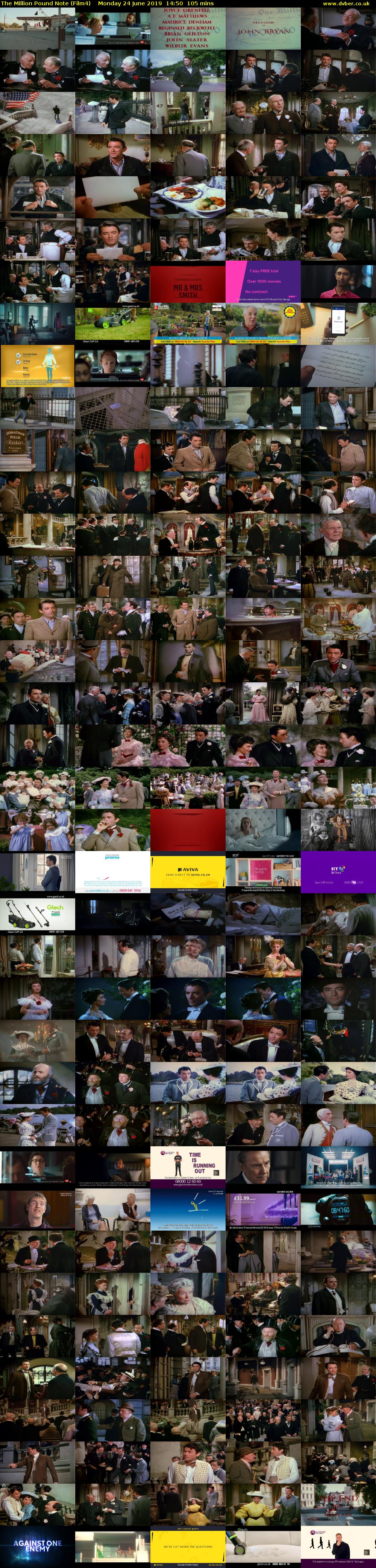 The Million Pound Note (Film4) Monday 24 June 2019 14:50 - 16:35
