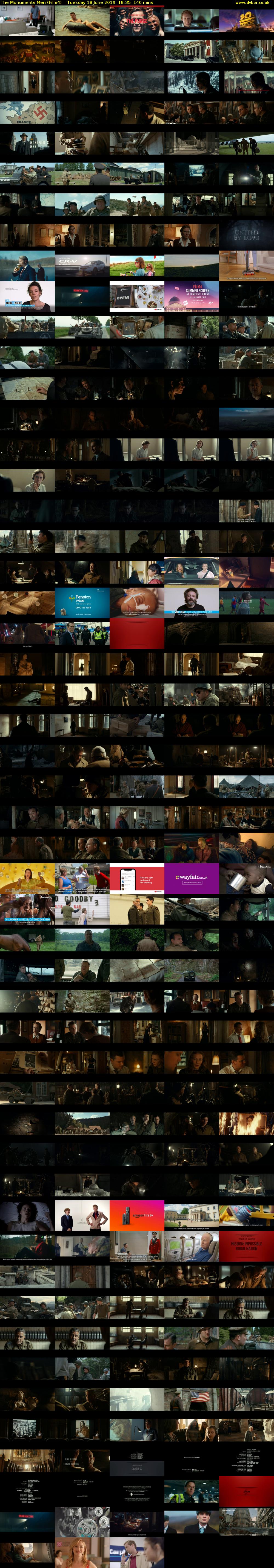 The Monuments Men (Film4) Tuesday 18 June 2019 18:35 - 20:55