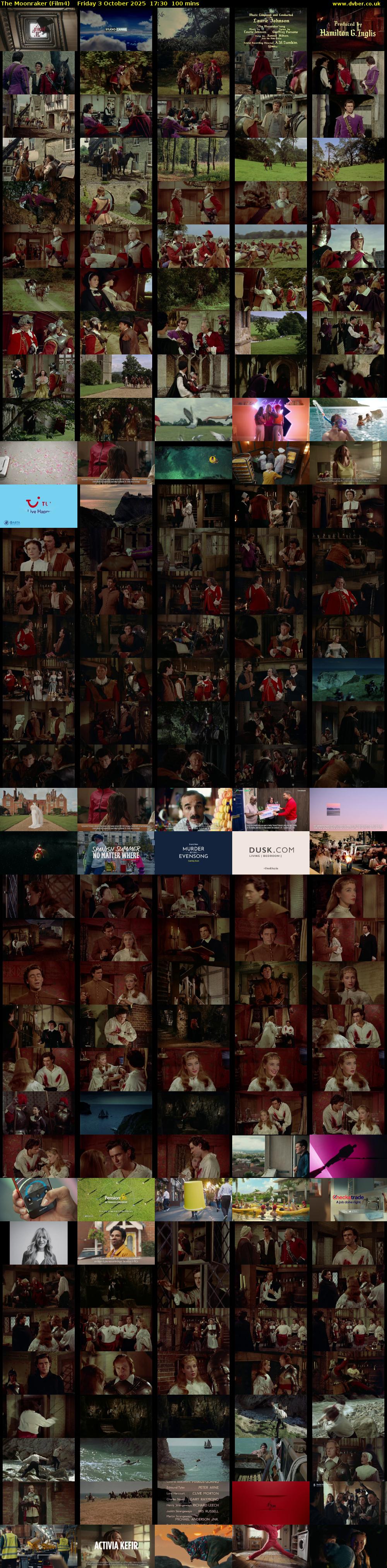 The Moonraker (Film4) Friday 3 October 2025 17:30 - 19:10