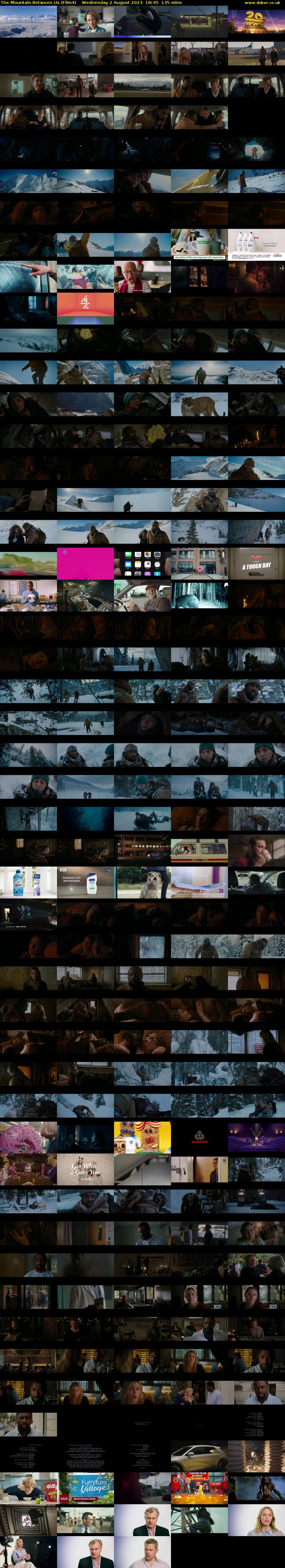 The Mountain Between Us (Film4) Wednesday 2 August 2023 18:45 - 21:00