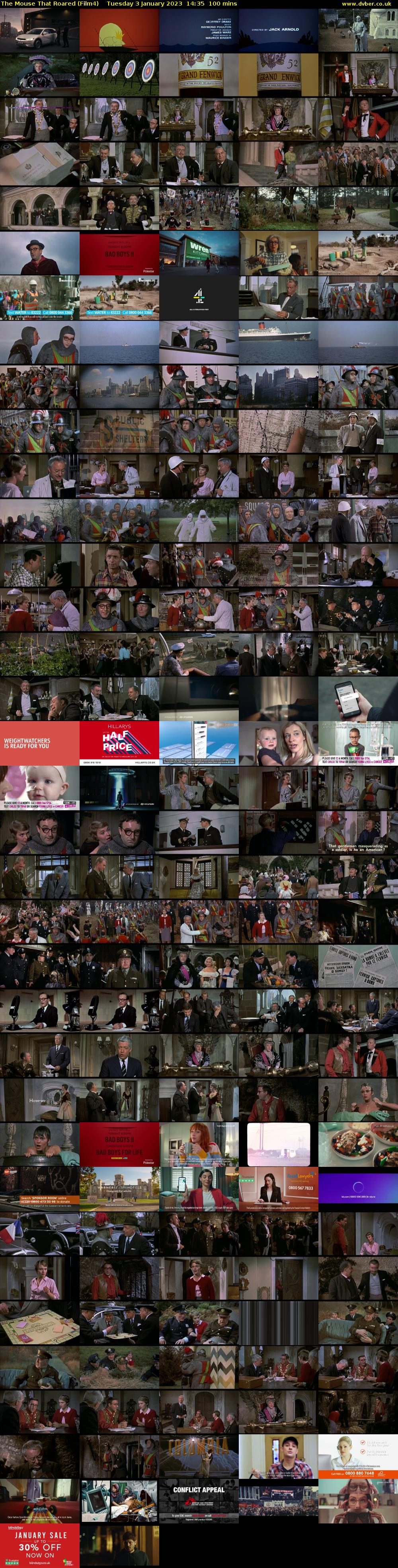 The Mouse That Roared (Film4) Tuesday 3 January 2023 14:35 - 16:15