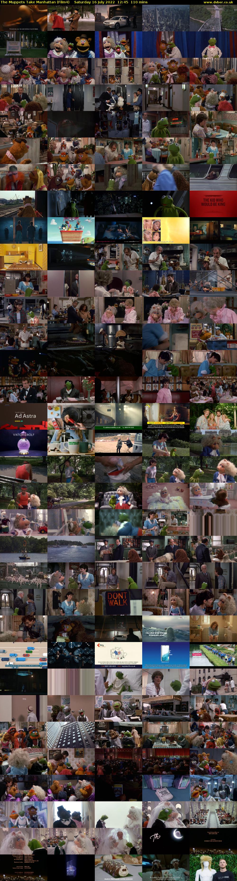 The Muppets Take Manhattan (Film4) Saturday 16 July 2022 12:45 - 14:35