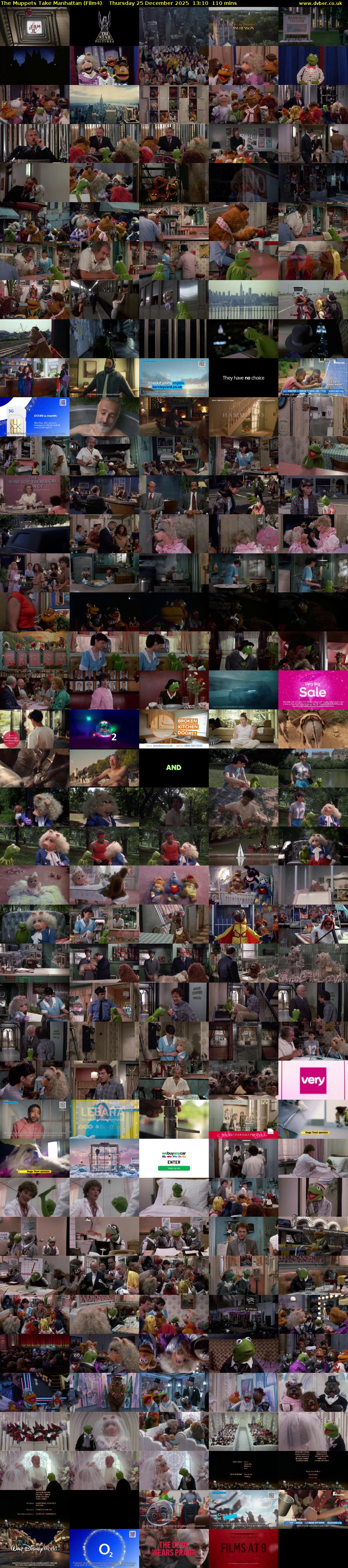 The Muppets Take Manhattan (Film4) Thursday 25 December 2025 13:10 - 15:00