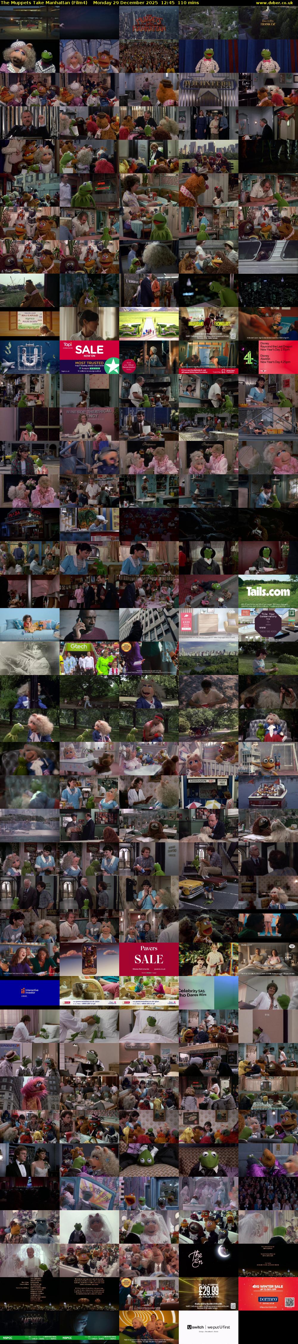 The Muppets Take Manhattan (Film4) Monday 29 December 2025 12:45 - 14:35