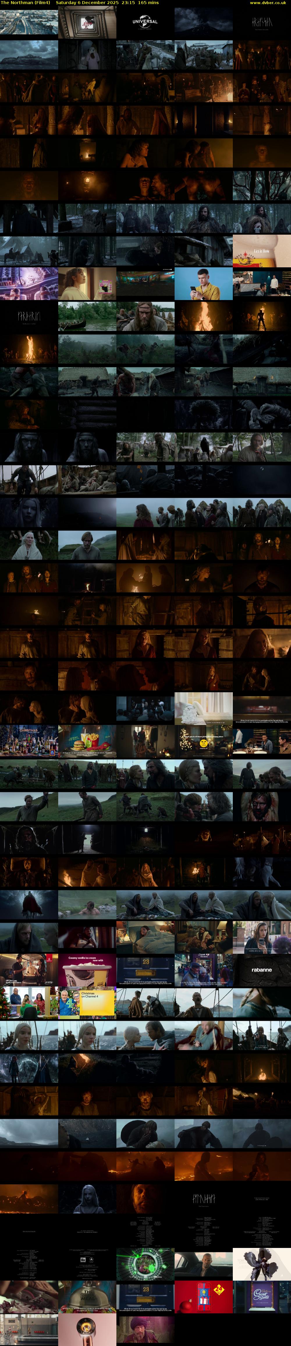 The Northman (Film4) Saturday 6 December 2025 23:15 - 02:00